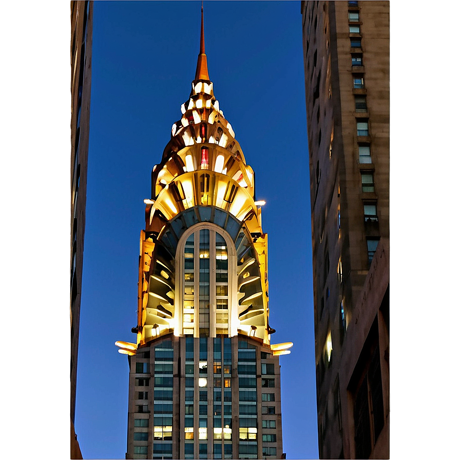 Chrysler Building In Twilight Png 36 PNG image