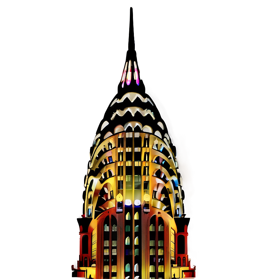 Chrysler Building Lit Up Png Usy PNG image