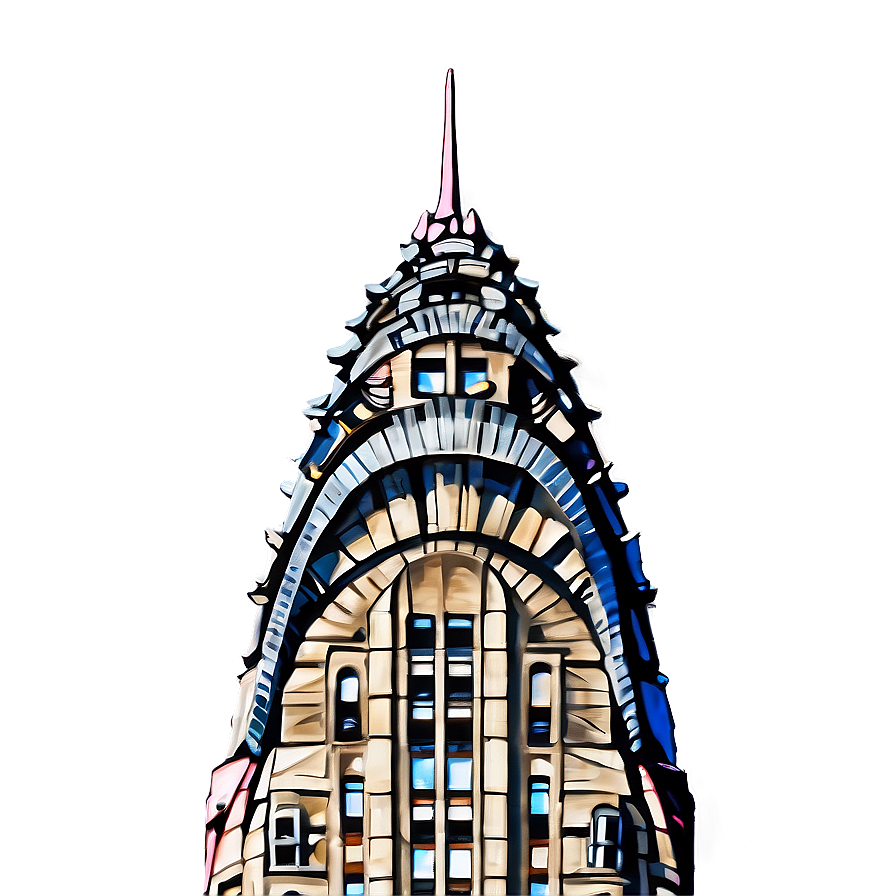 Chrysler Building Spire Close-up Png 80 PNG image