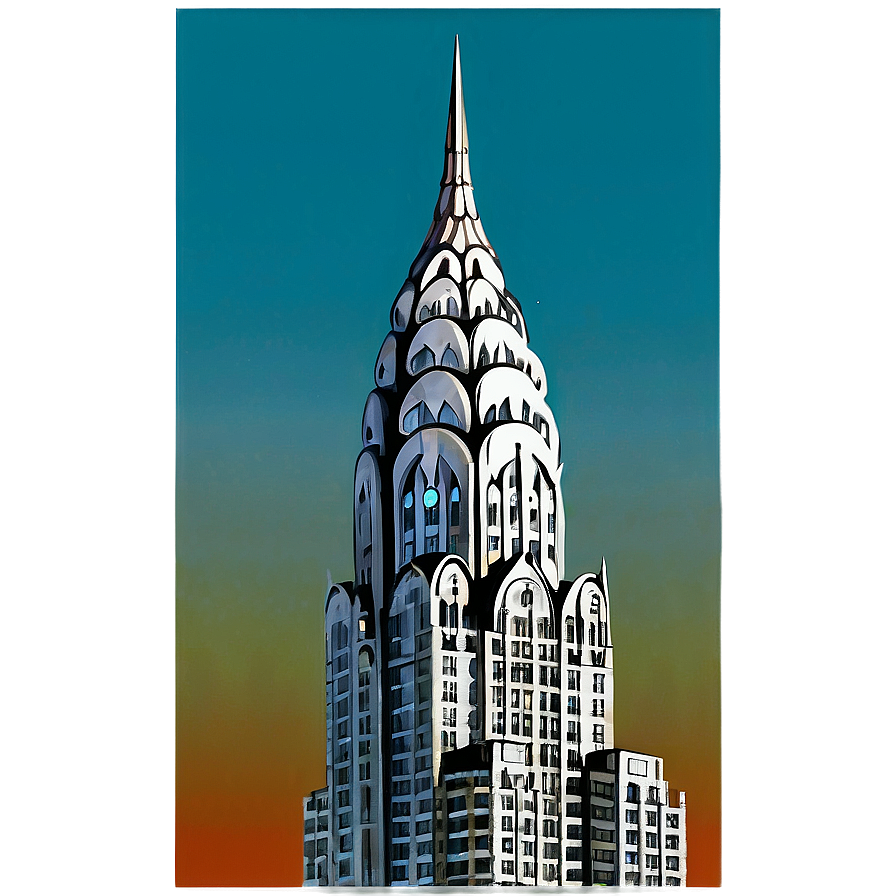 Chrysler Building With Blue Sky Png Oeh3 PNG image