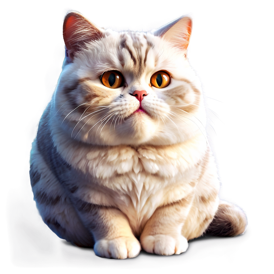 Chubby Cat Cartoon Png A PNG image