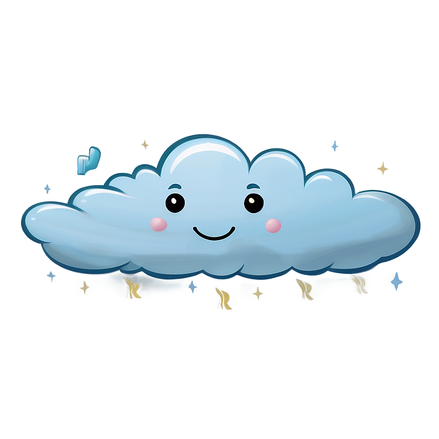 Chubby Cloud Cartoon Png 06122024 PNG image