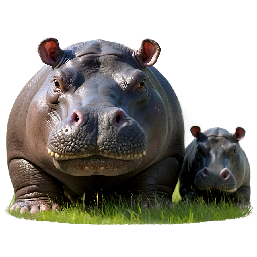 Chubby Hippo Png 9 PNG image