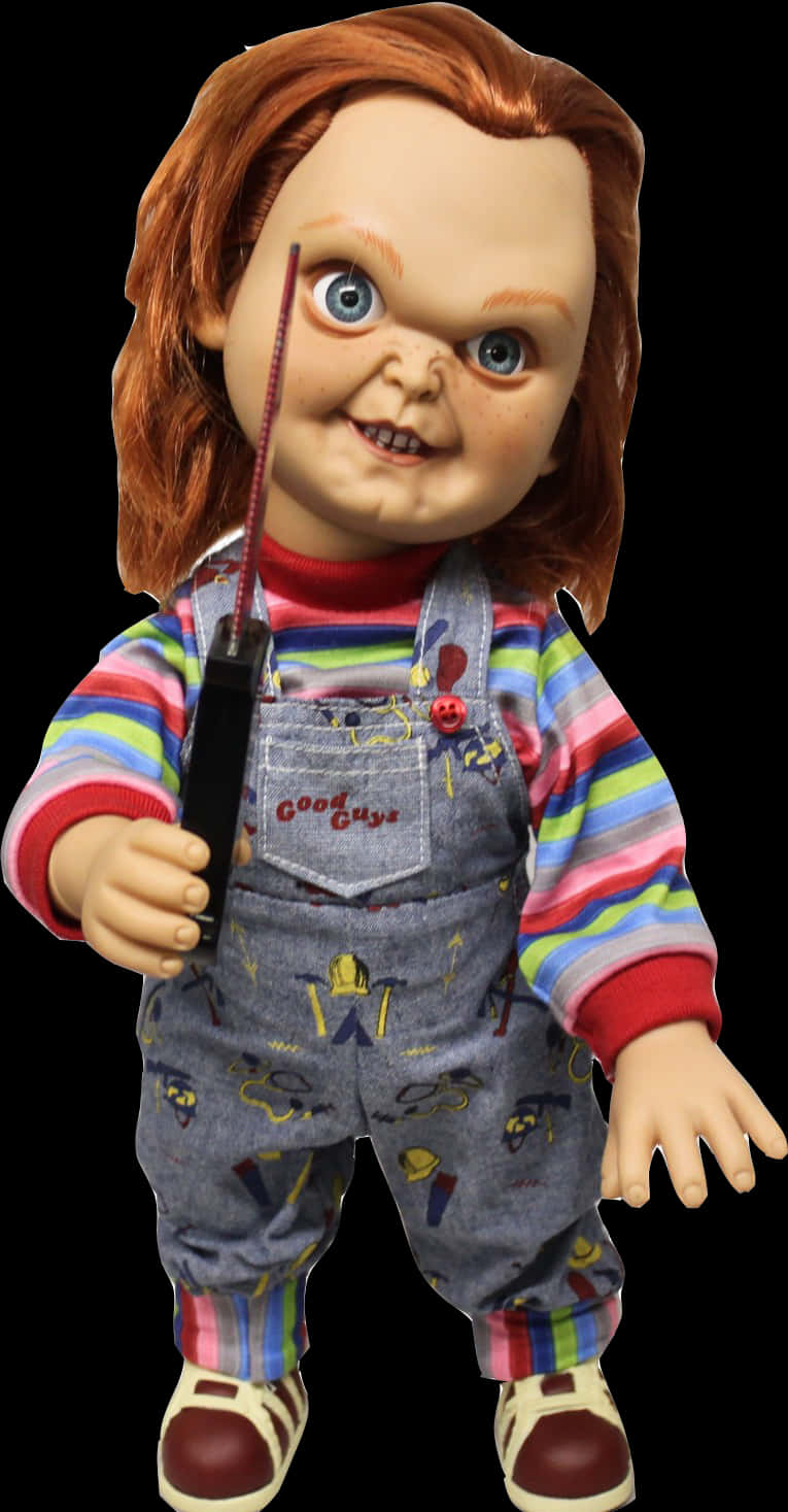 Chucky Doll With Knife PNG image