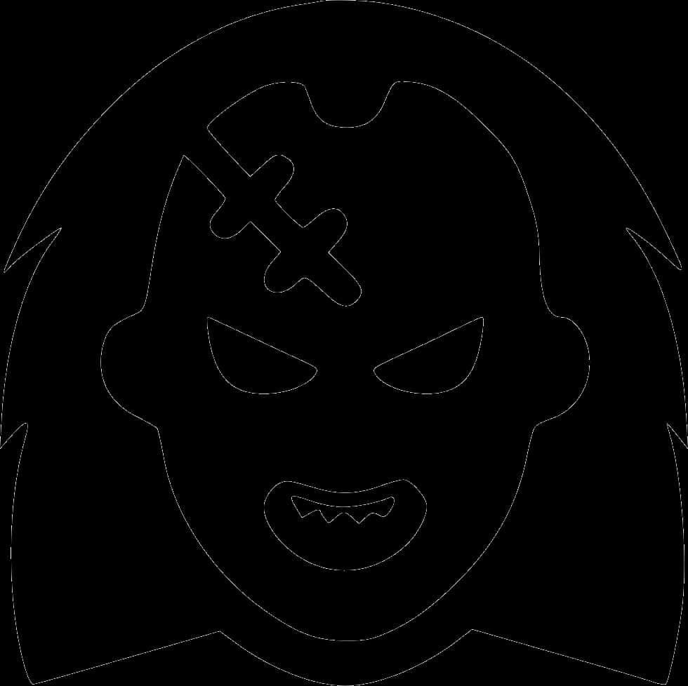 Chucky Iconic Horror Doll Silhouette PNG image