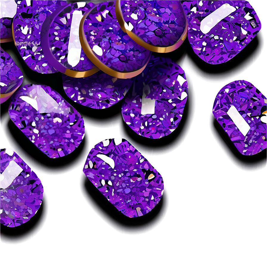 Chunky Purple Glitter Png 06252024 PNG image