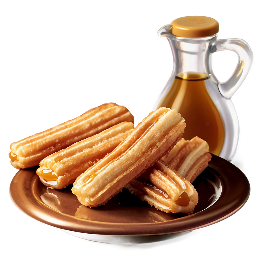 Churros With Maple Syrup Png Duf PNG image