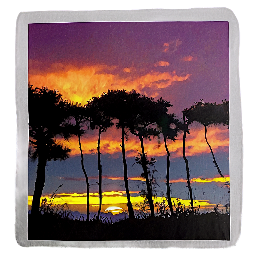 Cielo Sunset Silhouette Png Imx PNG image