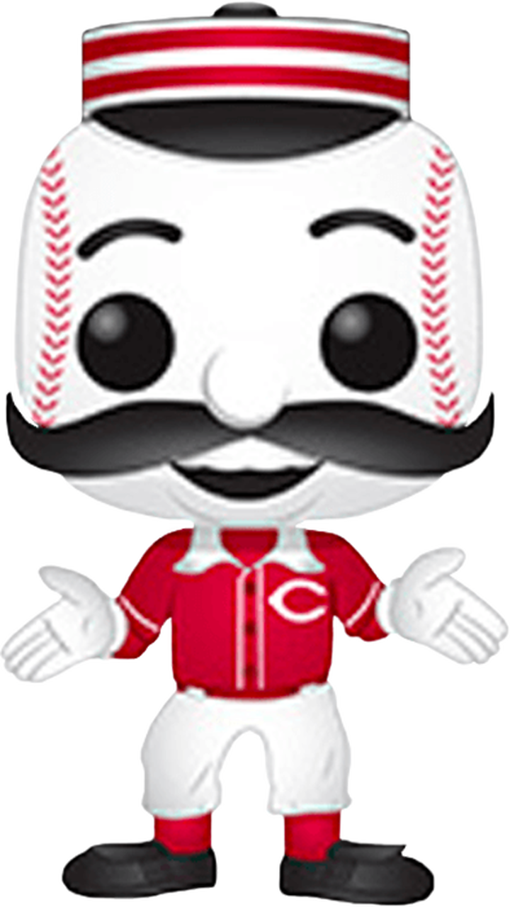 Cincinnati Reds Mascot Figurine PNG image