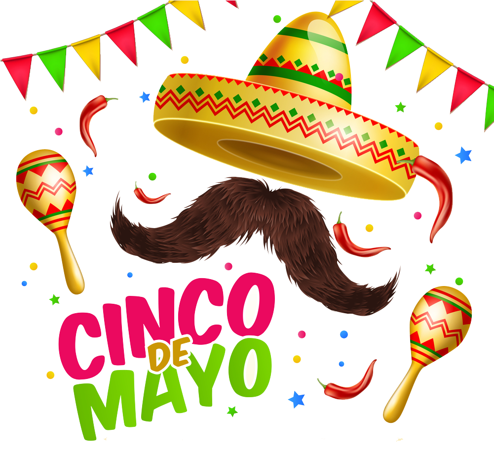 Cincode Mayo Celebration Graphic PNG image