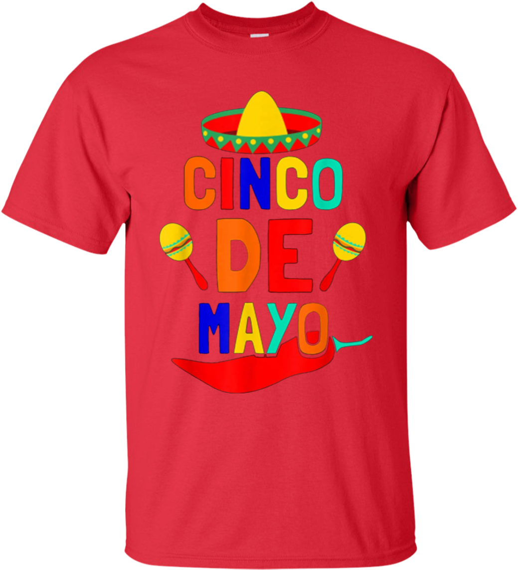 Cincode Mayo Festive T Shirt Design PNG image