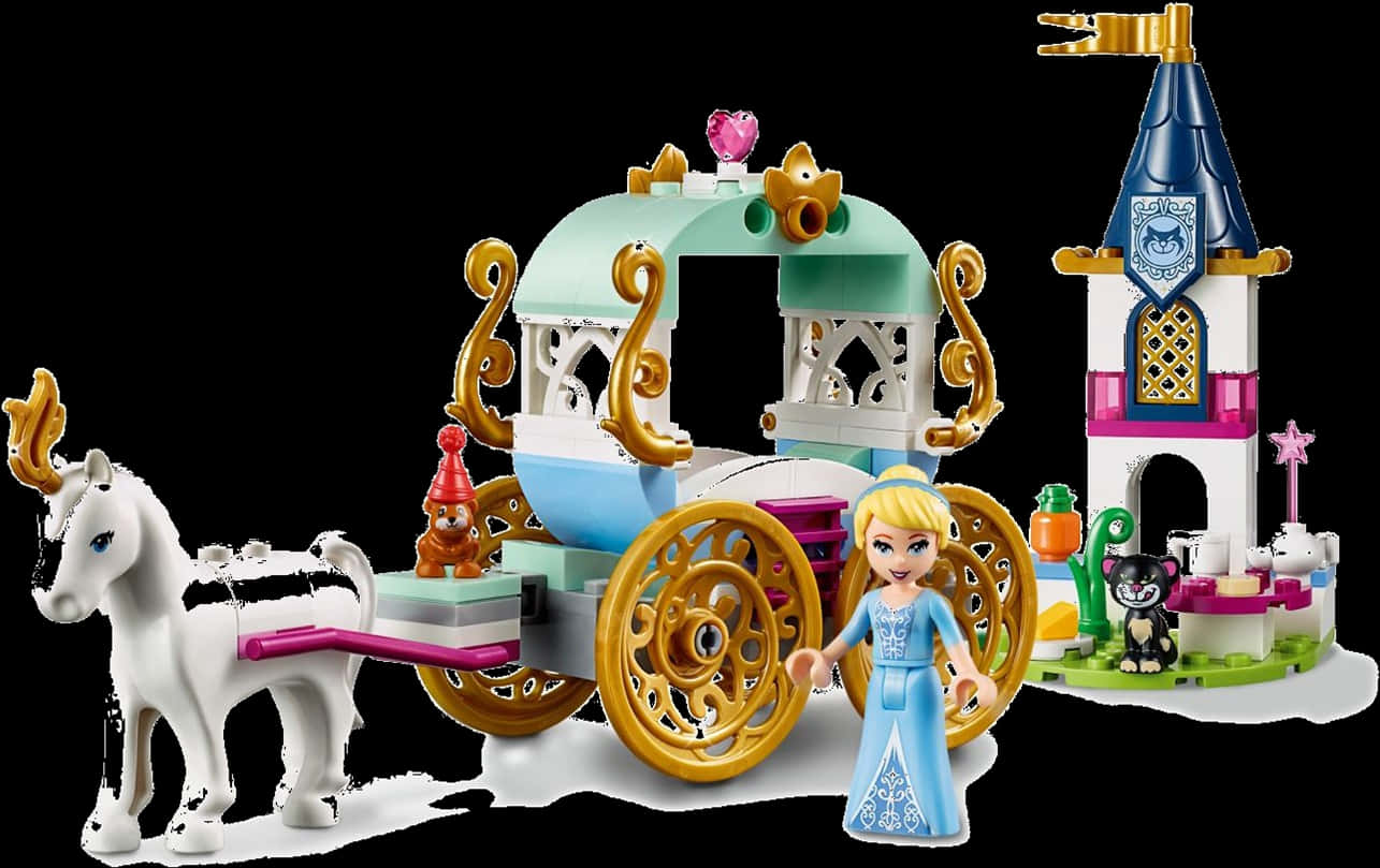 Cinderella Carriage Playset PNG image