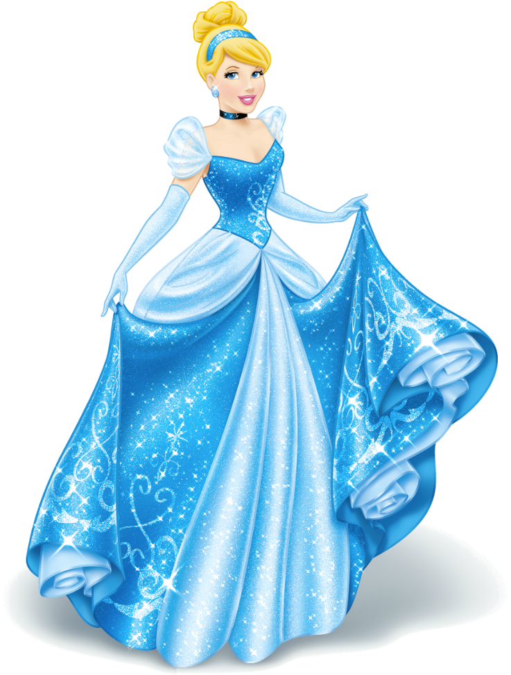 Cinderella Enchanted Blue Gown PNG image