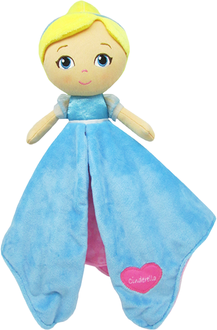 Cinderella Plush Blanket Doll PNG image
