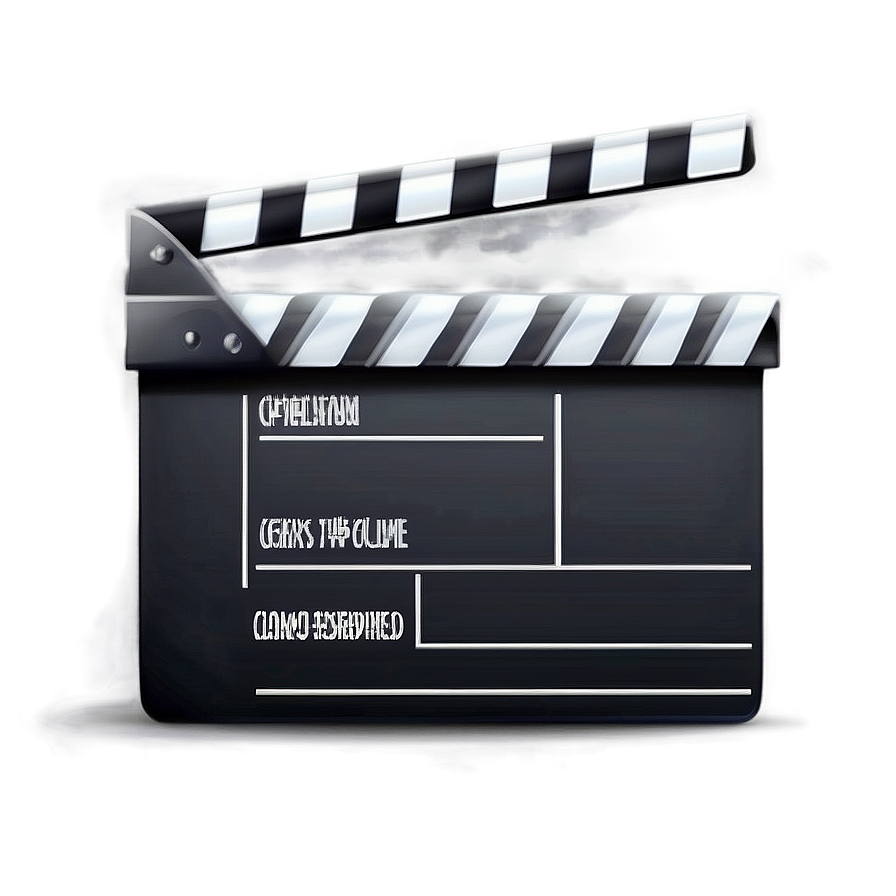 Cinema Film Slate Illustration Png Hkh48 PNG image