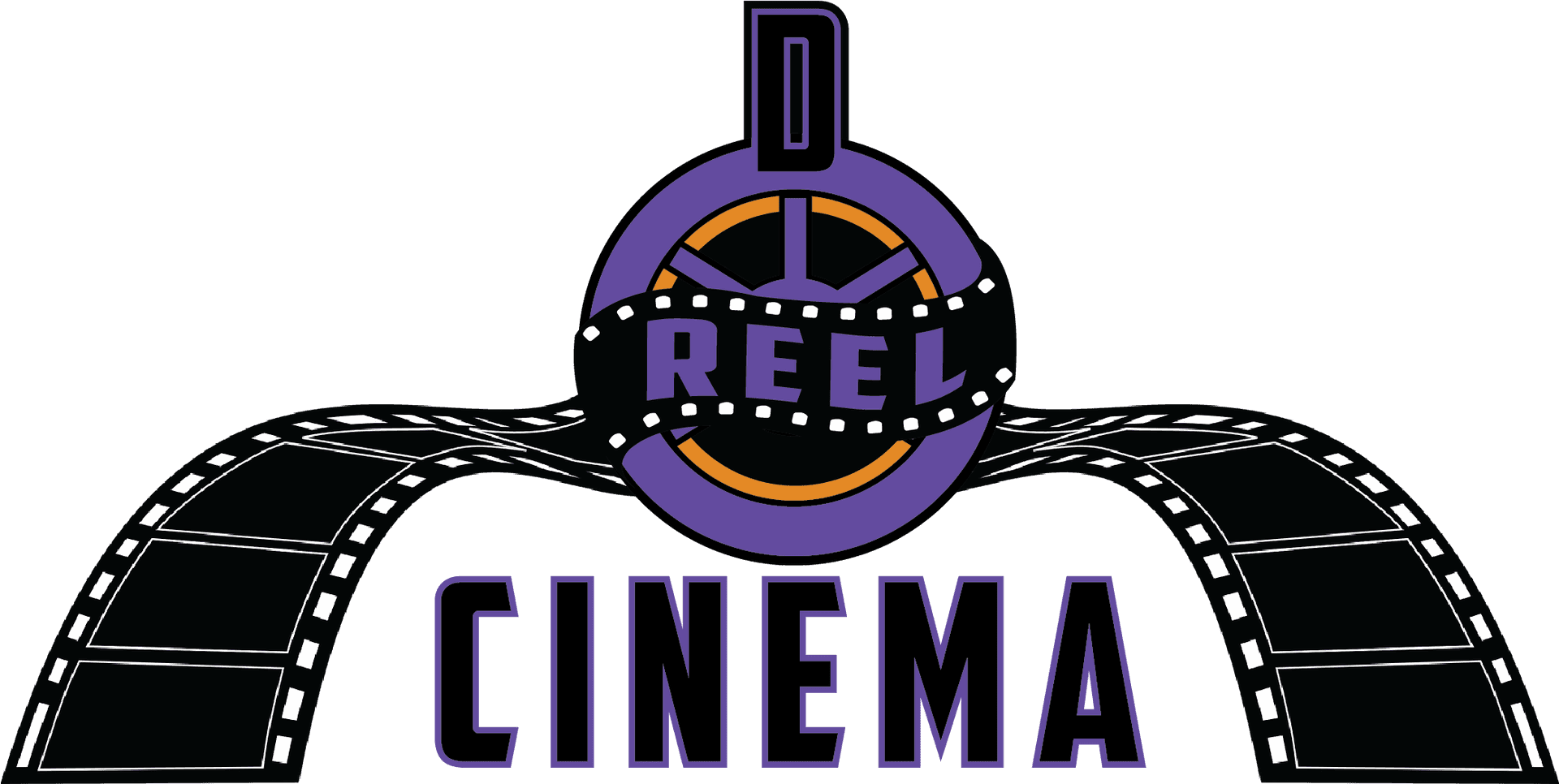 Cinema Reel Logo Graphic PNG image