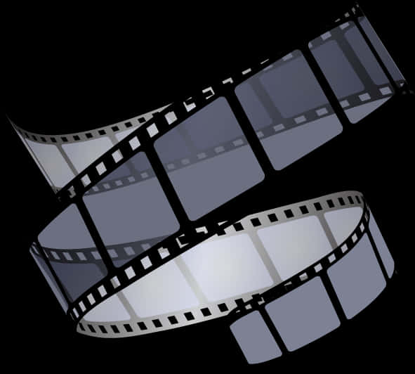 Cinematic Film Strip Graphic PNG image