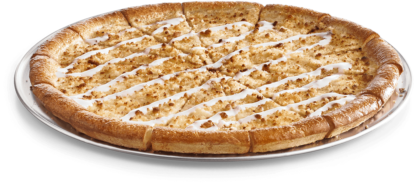 Cinnamon_ Dessert_ Pizza_with_ Icing_ Drizzle PNG image