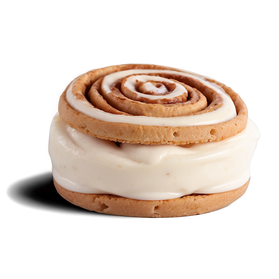 Cinnamon Roll Ice Cream Sandwich Png Ydx35 PNG image