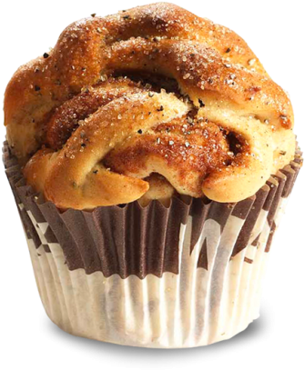 Cinnamon Sugar Crusted Bun PNG image