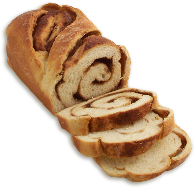 Cinnamon Swirl Bread Slices PNG image