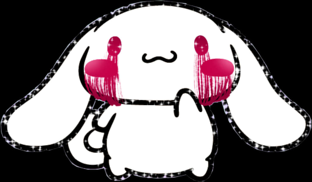 Cinnamoroll With Blush Stickers PNG image