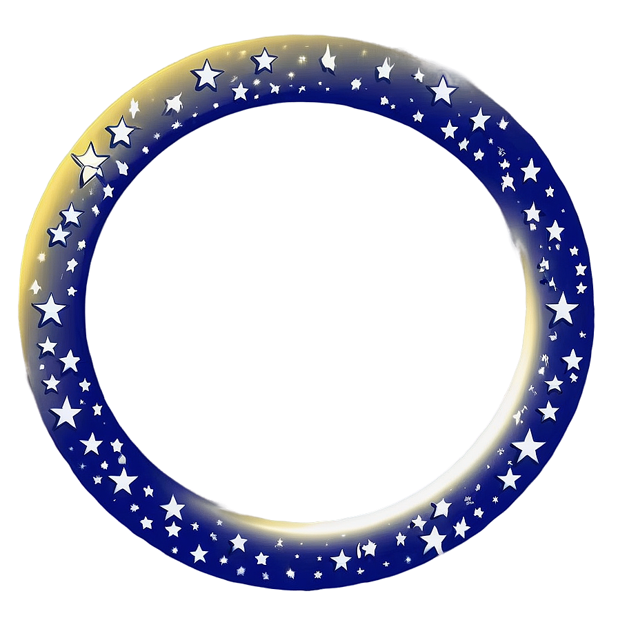 Circle Frame With Stars Png 86 PNG image