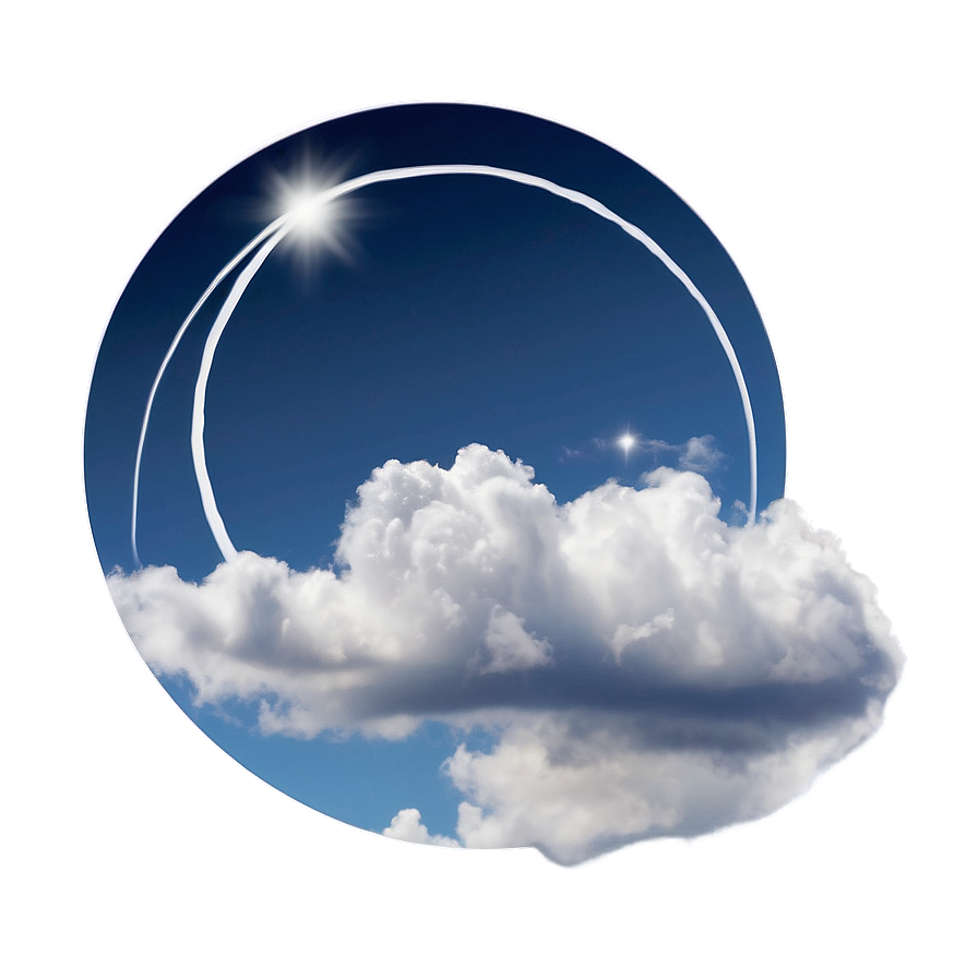 Circle With Clouds Png Wic15 PNG image