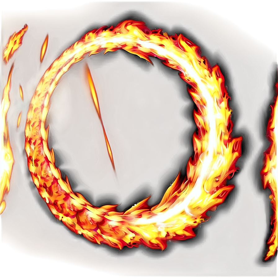 Circle With Fire Effect Png 04302024 PNG image