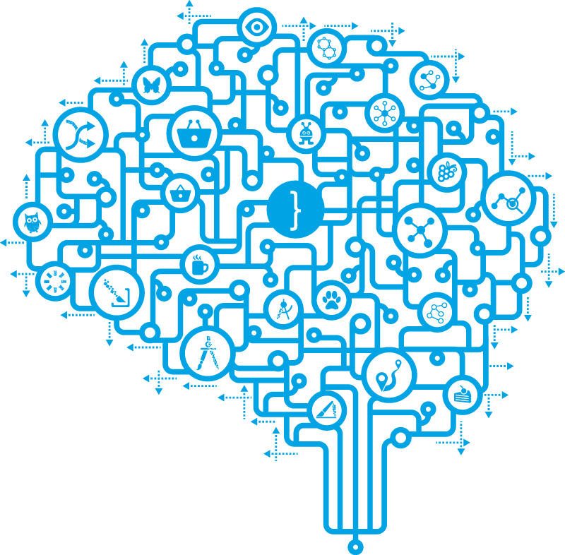 Circuit Board Brain Clipart PNG image