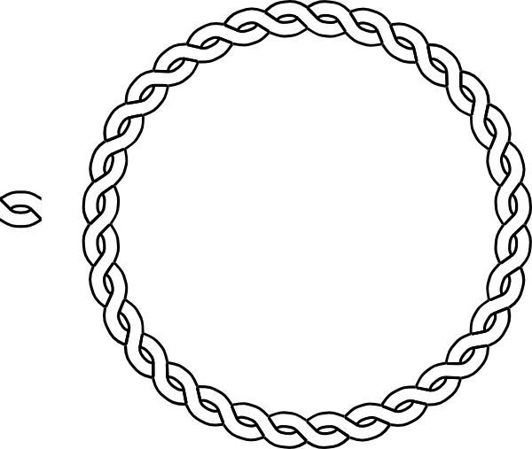 Circular Chain Link Border Graphic PNG image