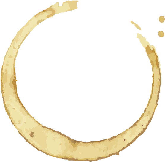 Circular Coffee Stain Texture PNG image