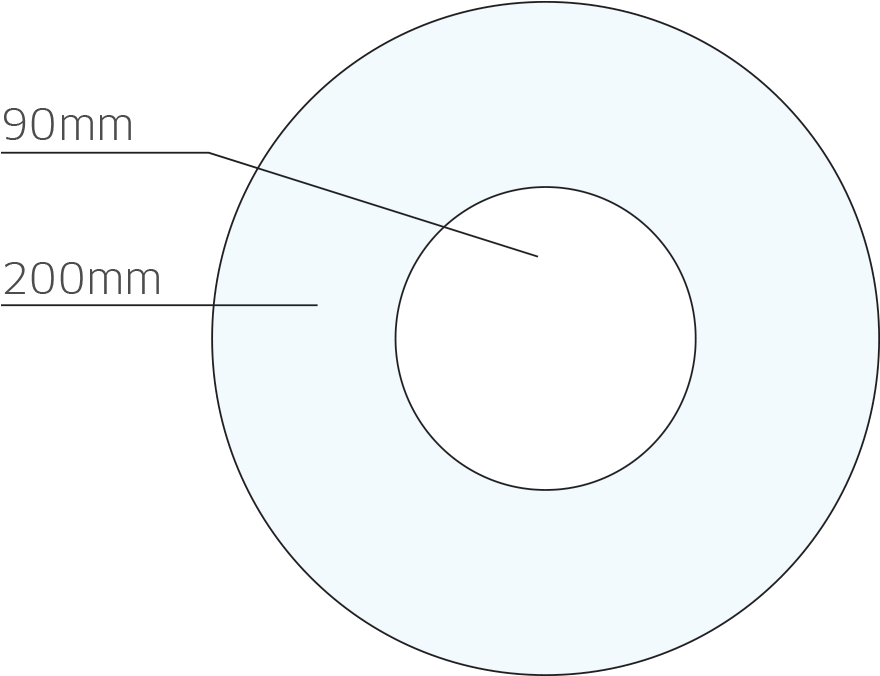 Circular Diagramwith Dimensions PNG image