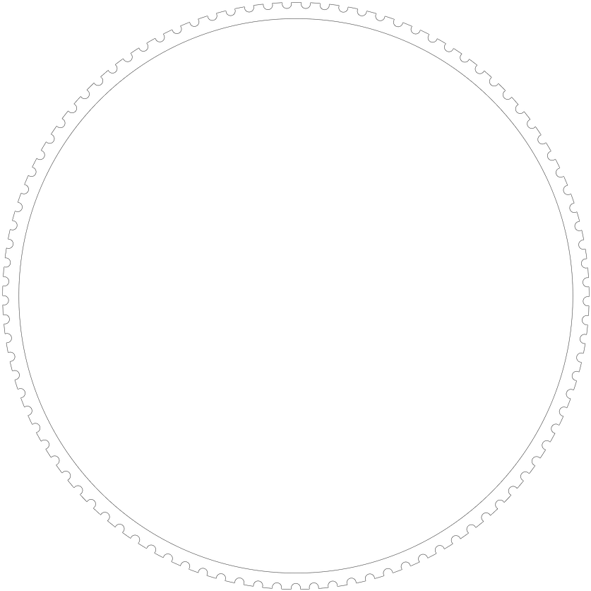 Circular Gear Border Graphic PNG image