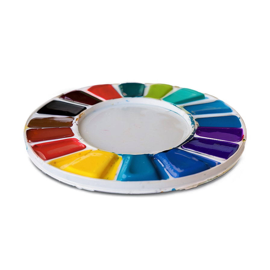 Circular Paint Palette Png 06212024 PNG image