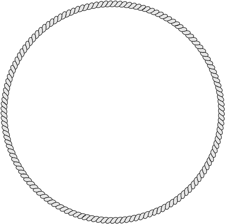 Circular Rope Border Graphic PNG image