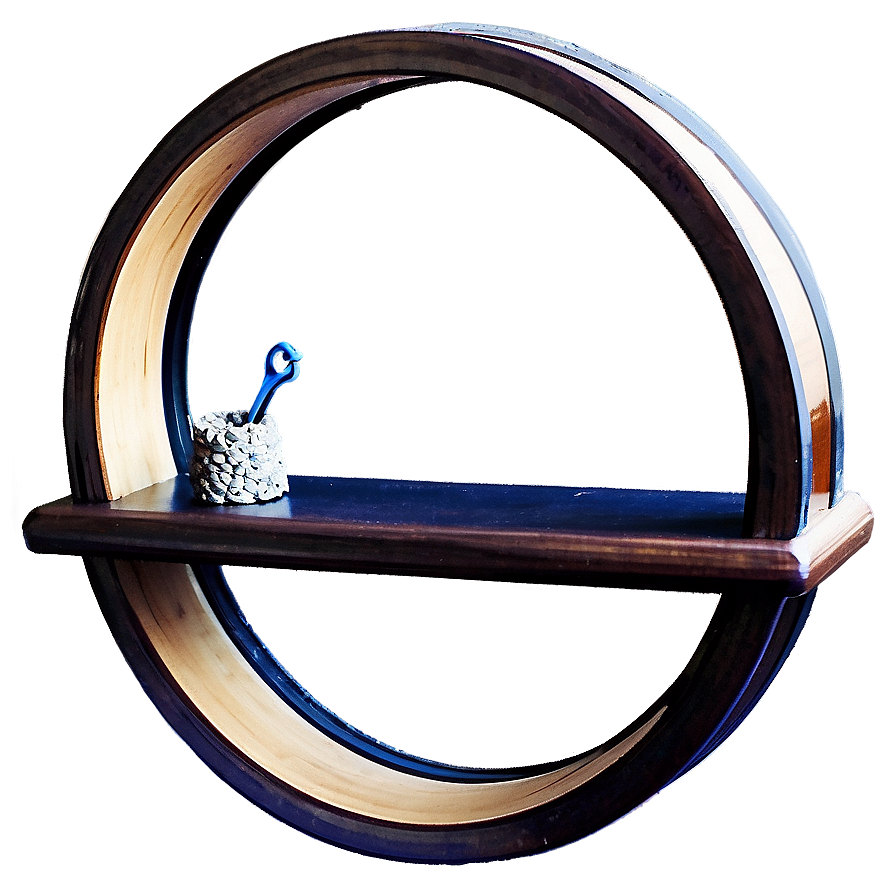 Circular Wall Shelf Design Png Bos PNG image