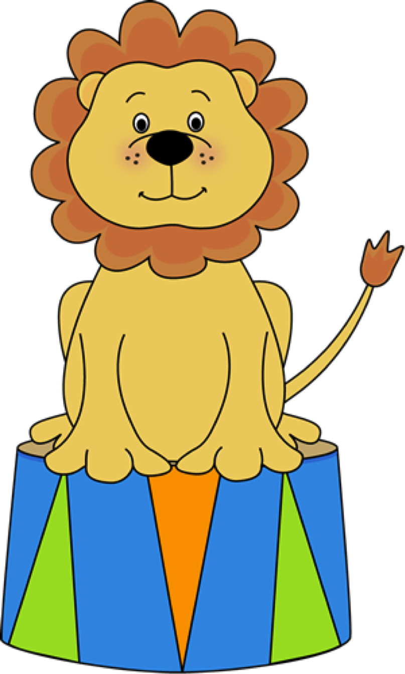 Circus Lion Cartoon PNG image