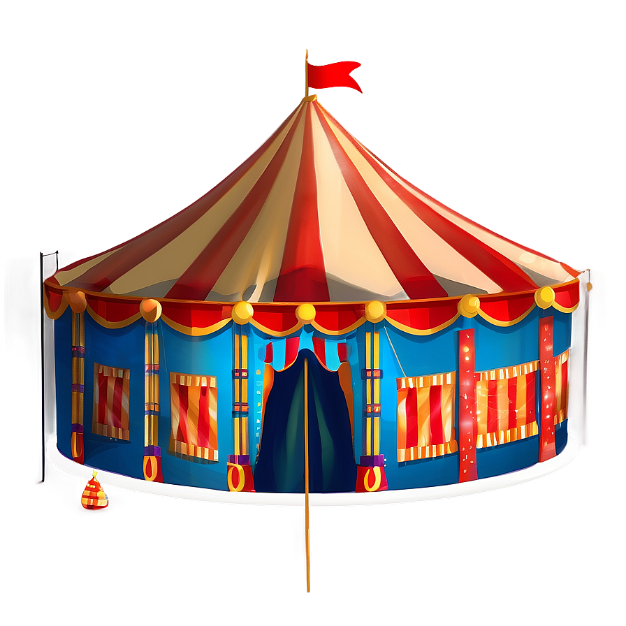 Circus Tent Illustration Png 06132024 PNG image