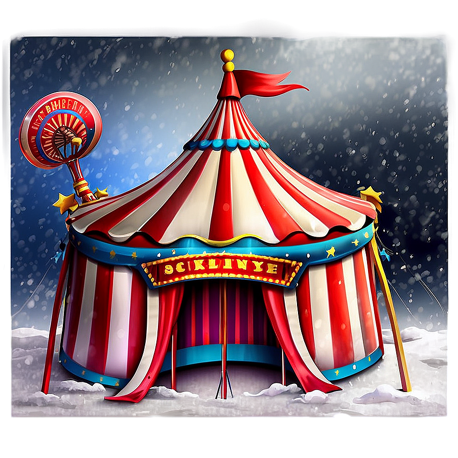 Circus Tent In Snow Png 06132024 PNG image