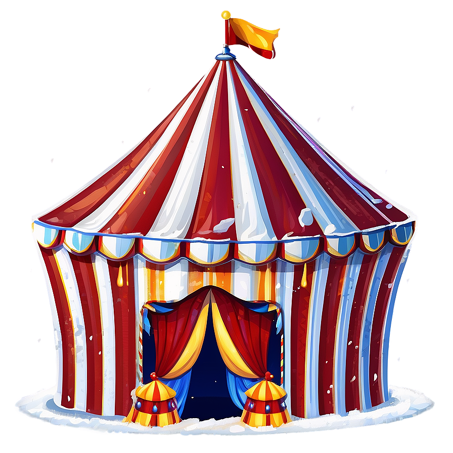 Circus Tent In Snow Png 06132024 PNG image