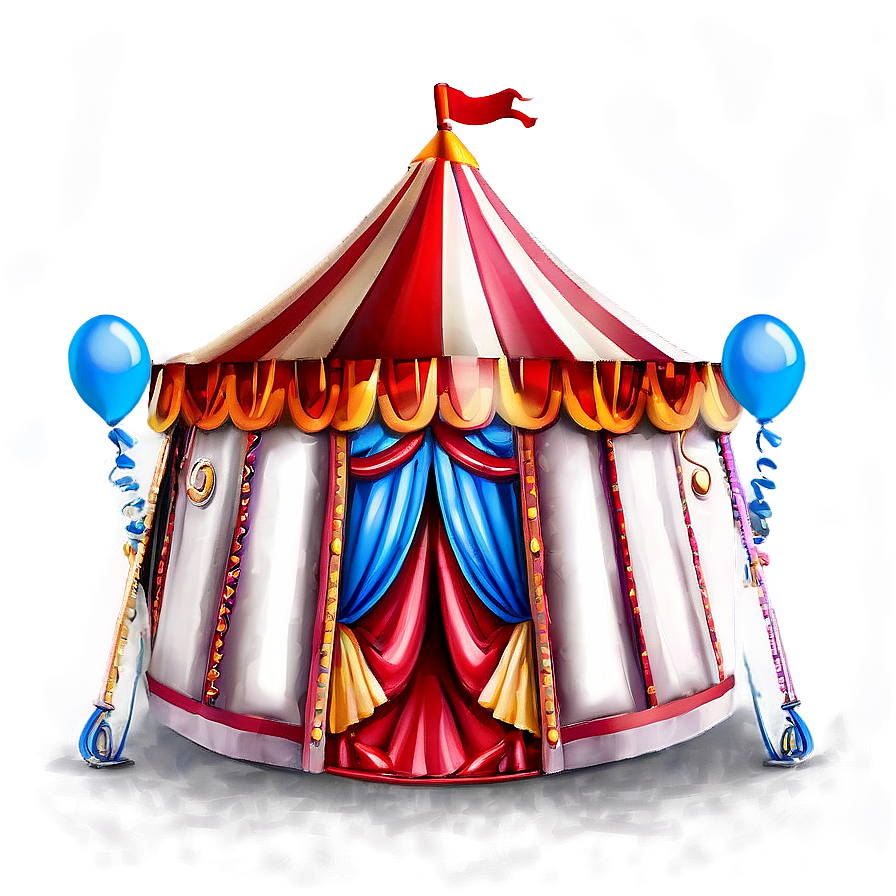 Circus Tent With Balloons Png 06132024 PNG image