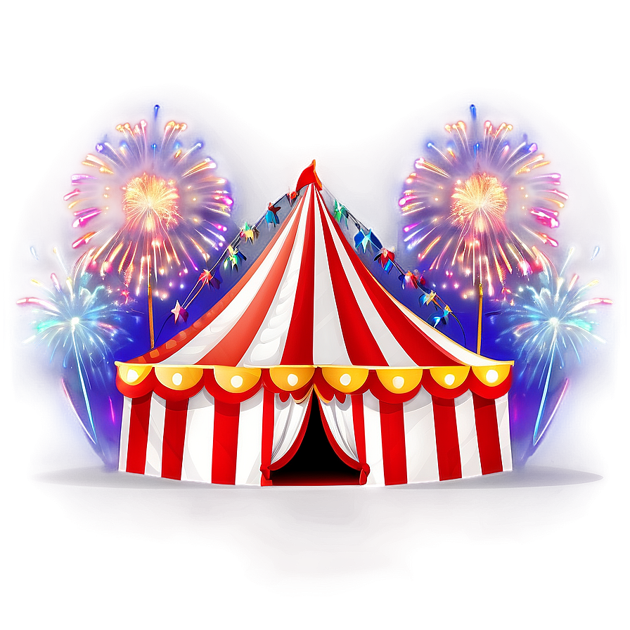 Circus Tent With Fireworks Png 86 PNG image