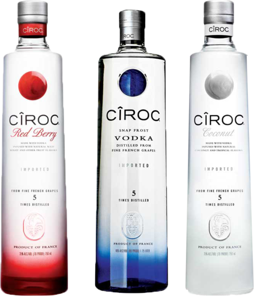 Ciroc Vodka Flavors Trio PNG image
