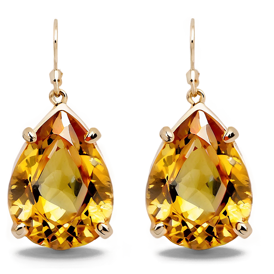 Citrine Earring Gem Png Tjs70 PNG image