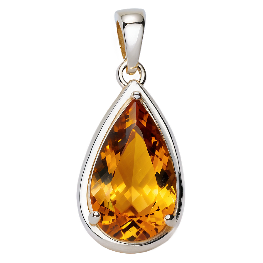 Citrine Pendant Stone Png 8 PNG image