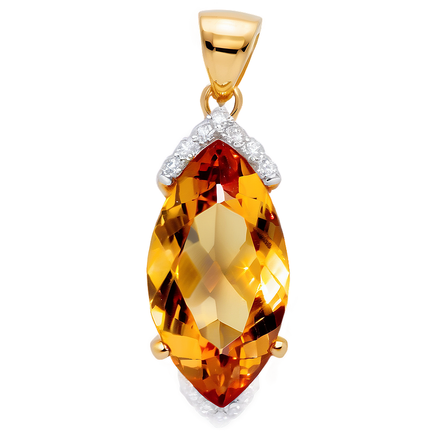 Citrine Pendant Stone Png Hid3 PNG image