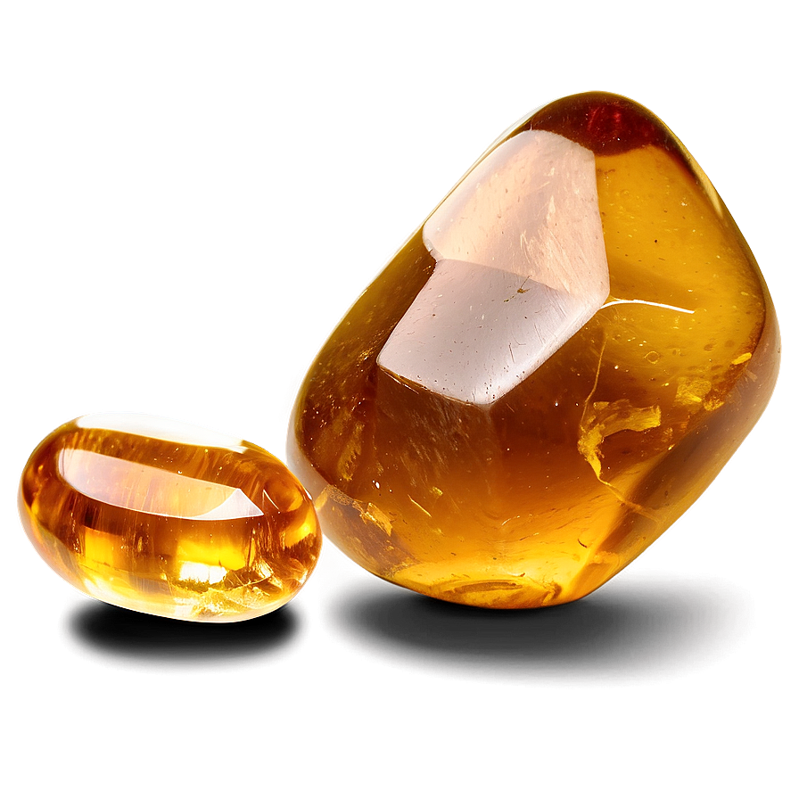 Citrine Tumbled Stone Png 06282024 PNG image