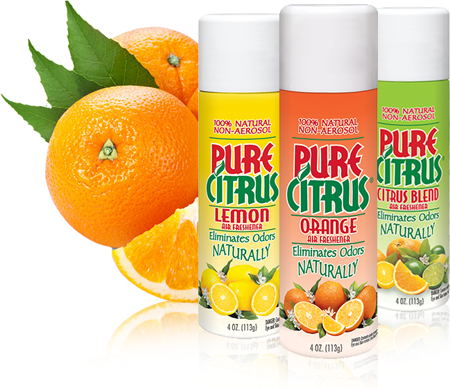 Citrus Air Fresheners Product Display PNG image