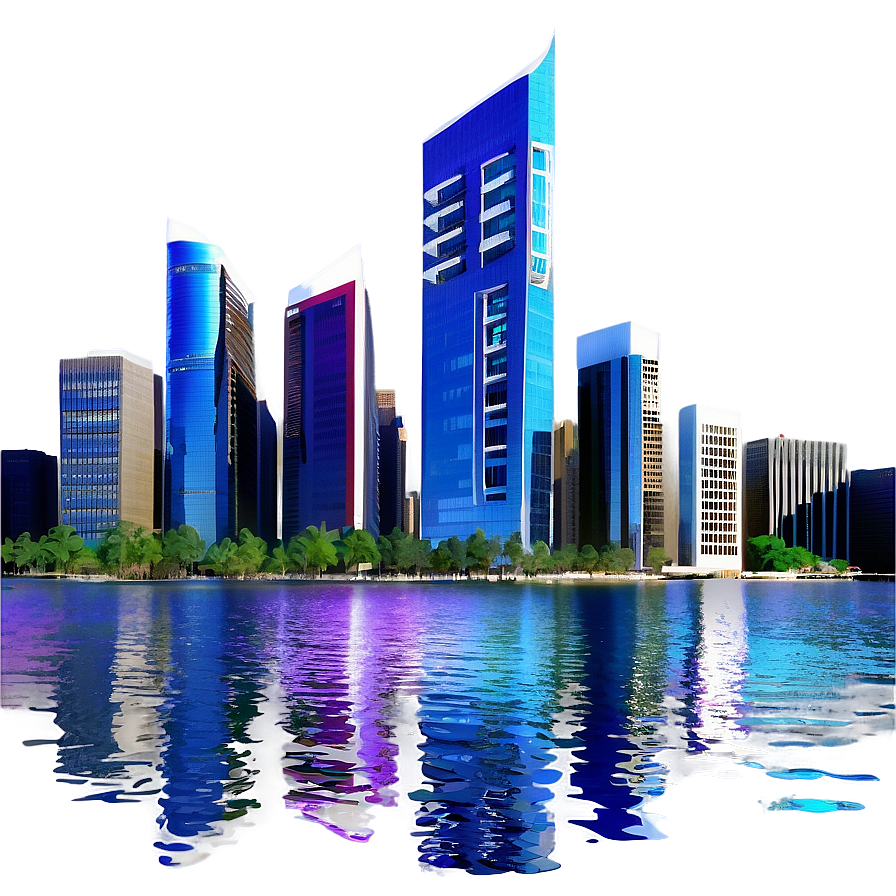 City By The Water Png Bpj PNG image